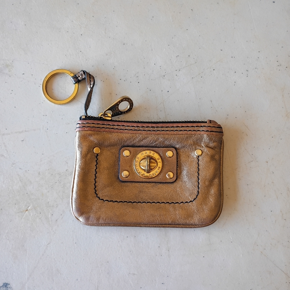 Marc Jacobs Metallic Leather Coin Purse